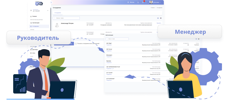 Несколько пользователей за одной организацией